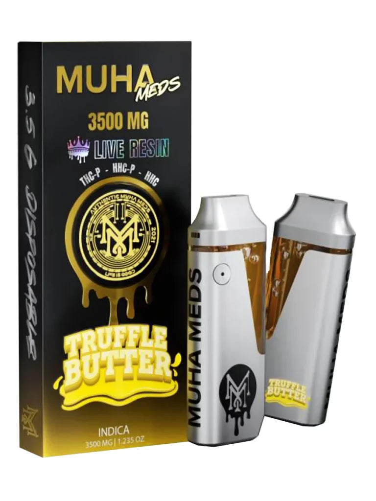 Muha Meds Live Resin HHC + THC-P Vaporizer - 3500mg