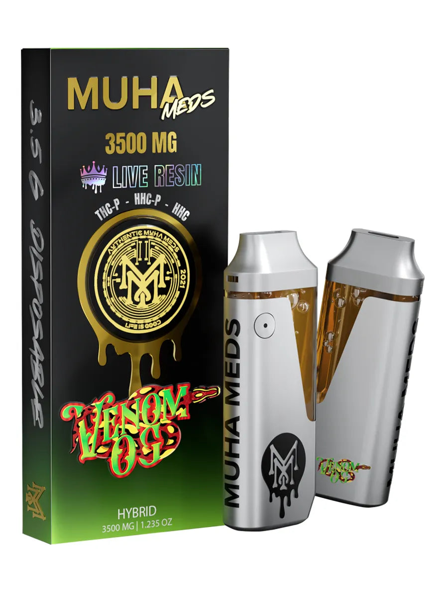 Muha Meds Live Resin HHC + THC-P Vaporizer - 3500mg